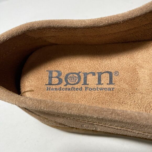 Sundance BORN Nava Loafers Brn Comfort Embroidered Suede Aztec Women’s Sz 7 NEW - Picture 4 of 11